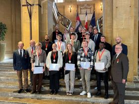 Mise à l'honneur de 2 apprentis par la SMLH